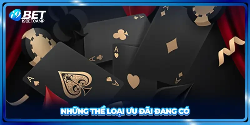 Những thể loại ưu đãi đang có